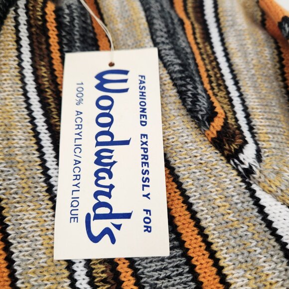 Vintage Hooded Sweater Striped Woodward's Kids Size 6X NWT NEW - Picture 4 of 12